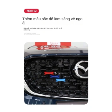Mazda CX5 2.023 Lưới Ba Màu Dây Trang Trí Miếng Dán Sửa Đổi Trước Giá 156k 7