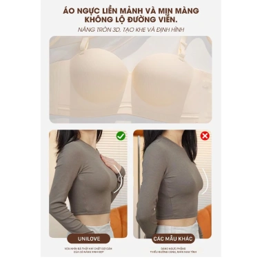 MBGB Bra Áo Lót Su Đúc Không Gọng Nâng Ngực, Tạo Khe 3 Kiểu Mặc, Áo Ngực Nâng Quả Mút Dày - Giảm giá 199.000đ