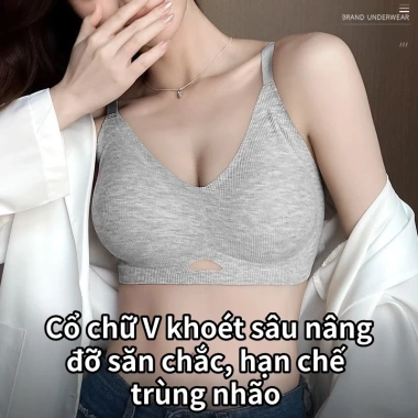 MBGB Bra Không Gọng Đúc Su Tàng Hình Mút Mỏng – Áo Lót Nâng Ngực Tạo Khe 6.808 6
