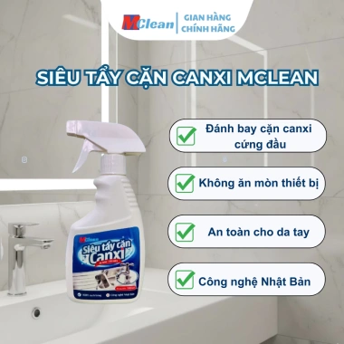 MClean 300ml - Tẩy Cặn Canxi Không Ăn Mòn, Dùng Nhà Tắm, Vách Kính, Gạch Men - 52.000