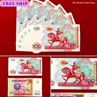 MD12CG Tiền Mã Đáo Công Uzbekistan - Kích Hoạt Tài Lộc, Màu Đỏ Phát Đạt 3