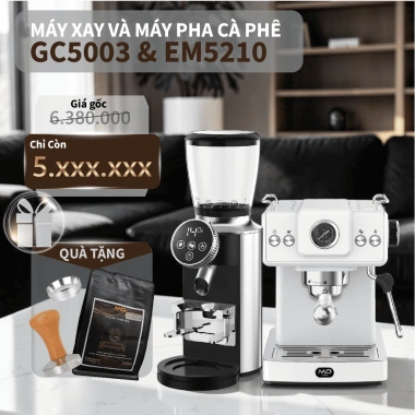 MDWINGS EM5.210 20bar 1.350W + GC5.003 150W - Máy pha & xay cà phê, BH 12 tháng, Giá 5.98 triệu 8
