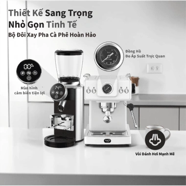 MDWINGS EM5.210 20bar 1.350W + GC5.003 150W - Máy pha & xay cà phê, BH 12 tháng, Giá 5.98 triệu 9