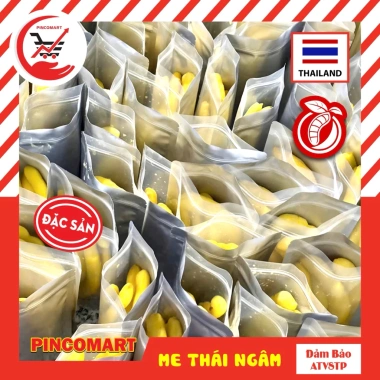 Me Ngâm Thái Lan 700g vị chua ngọt, ăn vặt tiện lợi, túi zip, tặng muối khô HH186