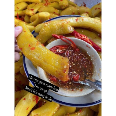 ME RIM Giòn Mắm Kẹo 500gr Chua Cay Bá Cháy - Ăn Vặt Su Xoắn Giá 95k