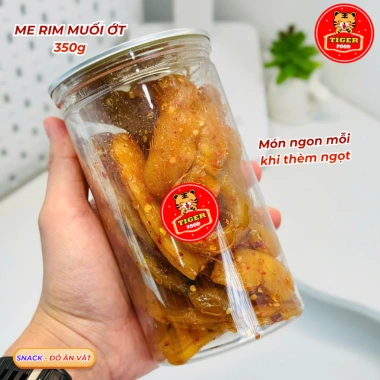Me Rim Nguyên Trái TIGER FOOD - Mứt Me Trần Dẻo Chua Cay Ngọt Đậm Đà, Kẹo Tết