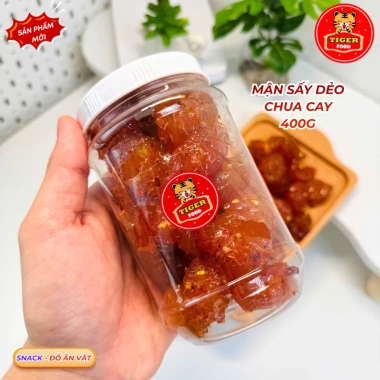 Me Rim Nguyên Trái TIGER FOOD - Mứt Me Trần Dẻo Chua Cay Ngọt Đậm Đà, Kẹo Tết