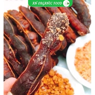 Me thái sấy dẻo không đường 500gr vị chua ngọt kèm muối tôm, me lào muối ớt AN Organic