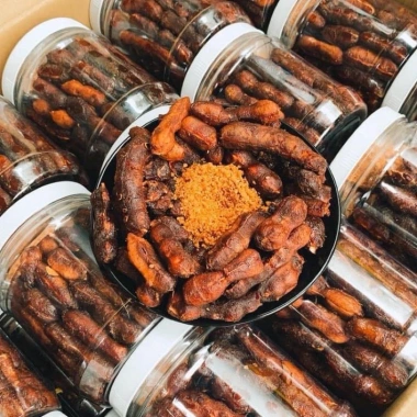 Me thái sấy dẻo không đường 500gr vị chua ngọt kèm muối tôm, me lào muối ớt AN Organic