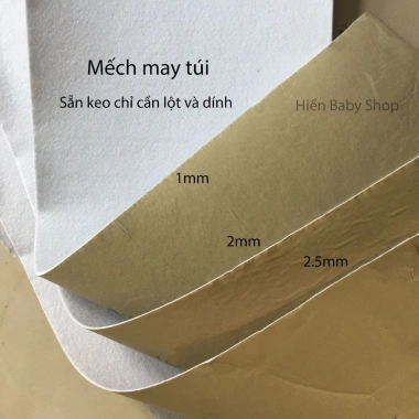 MẾCH BÔNG LỘT DÁN - Mếch may túi keo sẵn, chỉ lột dán nhanh, giá chỉ 60.000₫