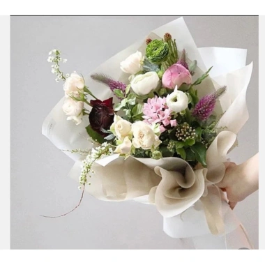 Mếch lụa hàn dạng rút gói hoa size nhỏ 30x30cm - 40 tờ, giảm còn 34.000đ