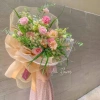 Mếch lụa hàn dạng rút gói hoa size nhỏ 30x30cm - 40 tờ, giảm còn 34.000đ 9