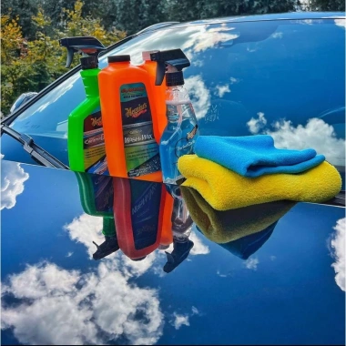 Meguiars Khăn lau ô tô microfiber 4 màu 40x40 cm KL40x40 - Thấm hút nhanh, không để lại vết, Giá 60.000 VND