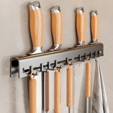 MEIDOO Giá đựng bếp nhôm chống thấm nước, chống gỉ, có móc treo - Giá 174.900₫ 2