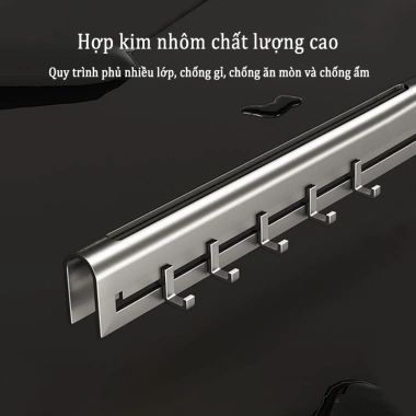 MEIDOO Giá đựng bếp nhôm chống thấm nước, chống gỉ, có móc treo - Giá 174.900₫ 5