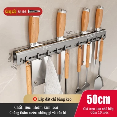 MEIDOO Giá đựng bếp nhôm chống thấm nước, chống gỉ, có móc treo - Giá 174.900₫ 10