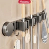 MEIDOO Thanh móc kẹp chổi đa năng – Treo cây lau nhà, dán tường, kẹp cốc hút, giảm 22% còn 176.000₫