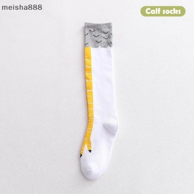 Meisha888 1 Cặp 3D Ngộ Nghĩnh Sáng Tạo Chân Gà Đầu Gối Tất Cao Cá Tính Quà Tặng