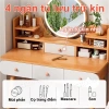 MEKONG Bàn trang điểm đa năng gương LED cảm ứng tùy chọn + ghế bướm thời trang 8