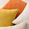 Mềm Corduroy Ném Gối Vải Sọc Đệm Sofa 70.736 VND Giảm Giá Phòng Khách - Giường 5