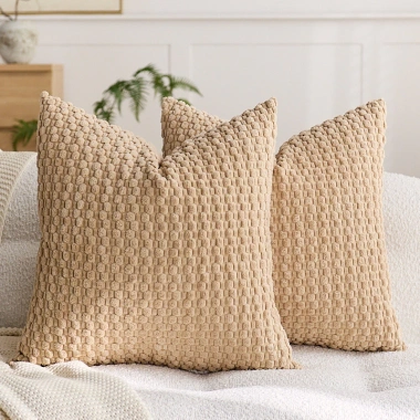 Mềm Corduroy Ném Gối Vải Sọc Đệm Sofa 70.736 VND Giảm Giá Phòng Khách - Giường 8 Mềm Corduroy Ném Gối Vải Sọc Đệm Sofa 70.736 VND Giảm Giá Phòng Khách - Giường 8