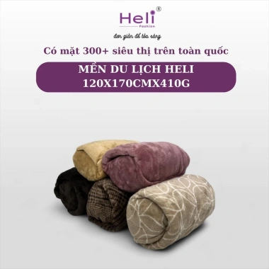 Mền Du Lịch Heli BHL 120x170cm 410g Siêu Nhẹ Giá Ưu Đãi 139.000₫