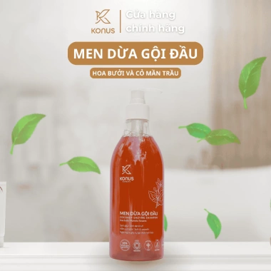 Men Dừa Gội Đầu Konus 500ml - Dưỡng mềm mượt, ngăn gãy rụng, giảm giá 235.720 VND 6