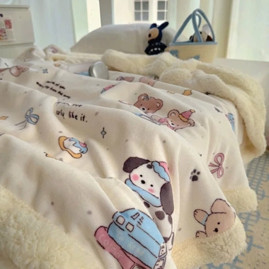 Mền Lông Cừu Nhỏ Gọn 1x1.5m Nhập Khẩu - Ấm Áp, Siêu Mềm, Dùng Cho Bé, Văn Phòng, Sofa & Du Lịch - Giảm Giá Sốc 198k 5