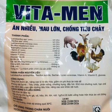 Men tiêu hoá Vita Men 1kg - Trộn thức ăn, tăng hấp thu, khô phân, tiêu hoá tốt, giá ưu đãi 50.160 VND 3