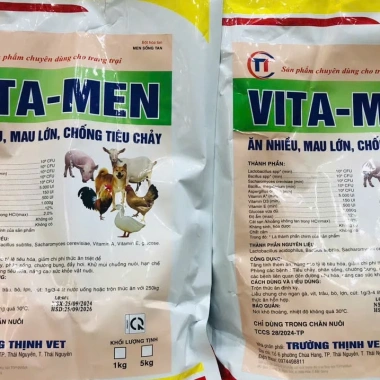 Men tiêu hoá Vita Men 1kg - Trộn thức ăn, tăng hấp thu, khô phân, tiêu hoá tốt, giá ưu đãi 50.160 VND 5