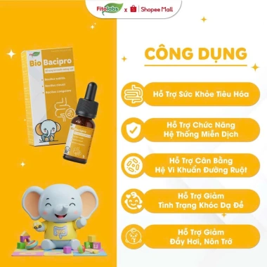 Men vi sinh Bio Bacipro Fitolabs 10ml - Bổ sung lợi khuẩn, tăng miễn dịch, giảm rối loạn tiêu hoá - 129.000 VND 4