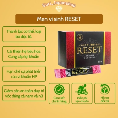 Men vi sinh RESET giảm cân thải độc Fujicosmetics – Thanh lọc cơ thể, giảm 15% chỉ 1.590.000₫