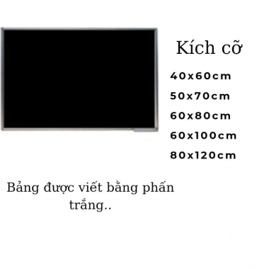 Menu đen khung gỗ cao su treo tường - Tặng phấn màu, giá 90k, sang trọng, đẹp 3