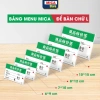 Menu Mica Chữ L Trong Suốt - Bảng Tên, Kệ Nhãn Giá Mini Đặt Bàn, Giá 3.800 dong