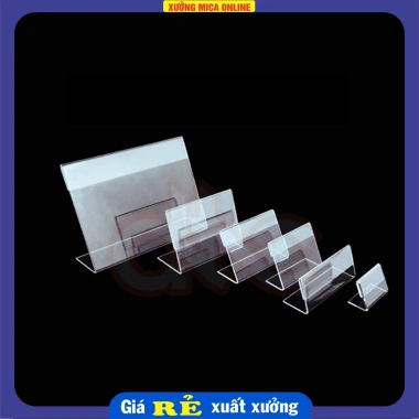 Menu Mica L - Tag thông tin mini trong suốt, nhiều kích thước, giá 3.000₫, giao ngay