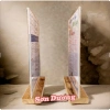 Menu mica sẵn A4-A5 đế gỗ tự nhiên - Giá ưu đãi 45.000 cho nhà hàng, doanh nghiệp
