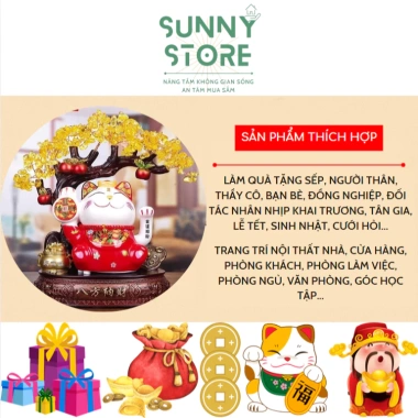 Mèo chiêu tài SUNY - Tượng phong thủy tài lộc, quà tặng ý nghĩa, giá 1.050.000 VND