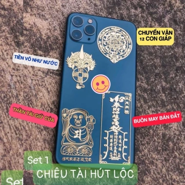Mèo Thần Tài Dán Điện Thoại Siêu Dễ Thương CTM - Giá chỉ 4.240 VND
