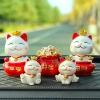 Mèo Thần Tài May Mắn - Trang Trí Taplo Ô Tô & Bàn Làm Việc, Giá 35.000₫ 4