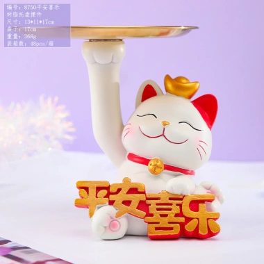Mèo Thần Tài Trang Trí Ô Tô, Bàn Làm Việc - Chiêu Tài Đón May Mắn, Giá 31.000 VND