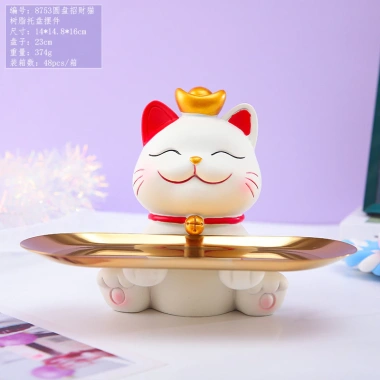 Mèo Thần Tài Trang Trí Ô Tô, Bàn Làm Việc - Chiêu Tài Đón May Mắn, Giá 31.000 VND