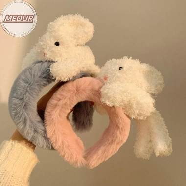 Meour Cô Gái Dễ Thương - Gấu Tóc Vòng, Băng Đô Quấn Tóc, Phụ Kiện Nữ 96k