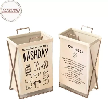 Meour Giỏ Giặt Chống Thấm Nước Bẩn, Gấp Gọn, Dung Tích 30kg, Lớn Cho Quần Áo Nhà 2