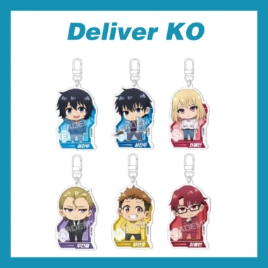 Merch chính thức Solo Leveling 6 móc khóa Acrylic K Webtoon Giá ưu đãi 520.677 VND
