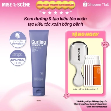 MES x Diệp Lê Curling Essence 2in1 150ml - Kem dưỡng tóc xoăn bóng mượt, giá 249.000₫