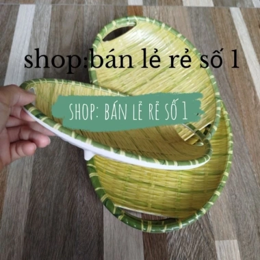 Mẹt Đĩa Nhựa Giả Mây Siêu Dày Siêu Bền Melamine Cao Cấp An Toàn Giá 43.000₫ 5
