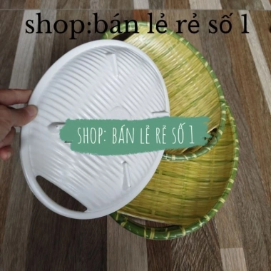 Mẹt Đĩa Nhựa Giả Mây Siêu Dày Siêu Bền Melamine Cao Cấp An Toàn Giá 43.000₫ 7