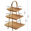 Mẹt nhựa giả mây nhiều tầng, kệ decor bền đẹp sang trọng, đựng hoa quả, bánh kẹo, hành tỏi, giá chỉ 195.000 VND 4