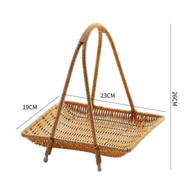 Mẹt nhựa giả mây nhiều tầng, kệ decor bền đẹp sang trọng, đựng hoa quả, bánh kẹo, hành tỏi, giá chỉ 195.000 VND