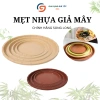 Mẹt nhựa giả mây Song Long - Đĩa mẹt tròn đa năng cho sushi, hải sản, trái cây, đồ nướng - Chỉ 19.000₫